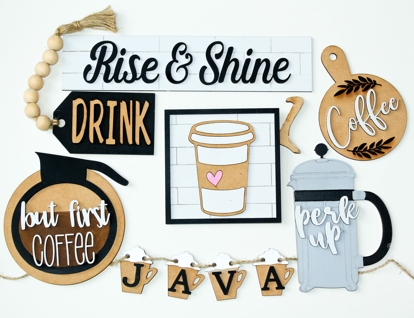 Coffee Tray Decor Set