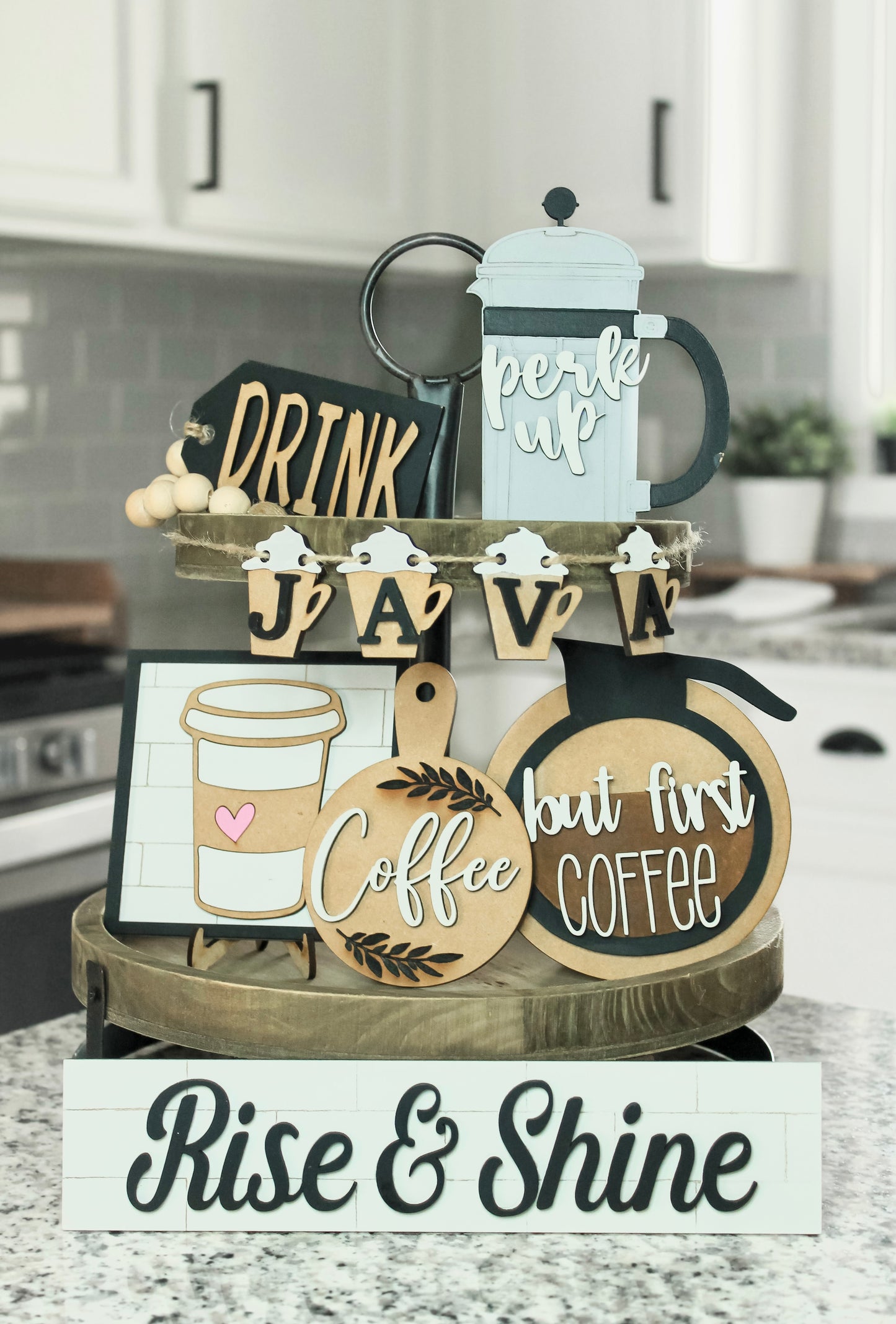 Coffee Tray Decor Set