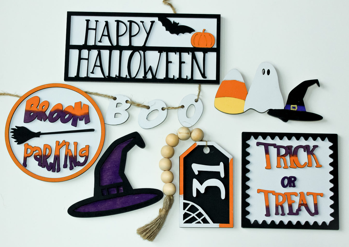 Halloween Tray Decor Set