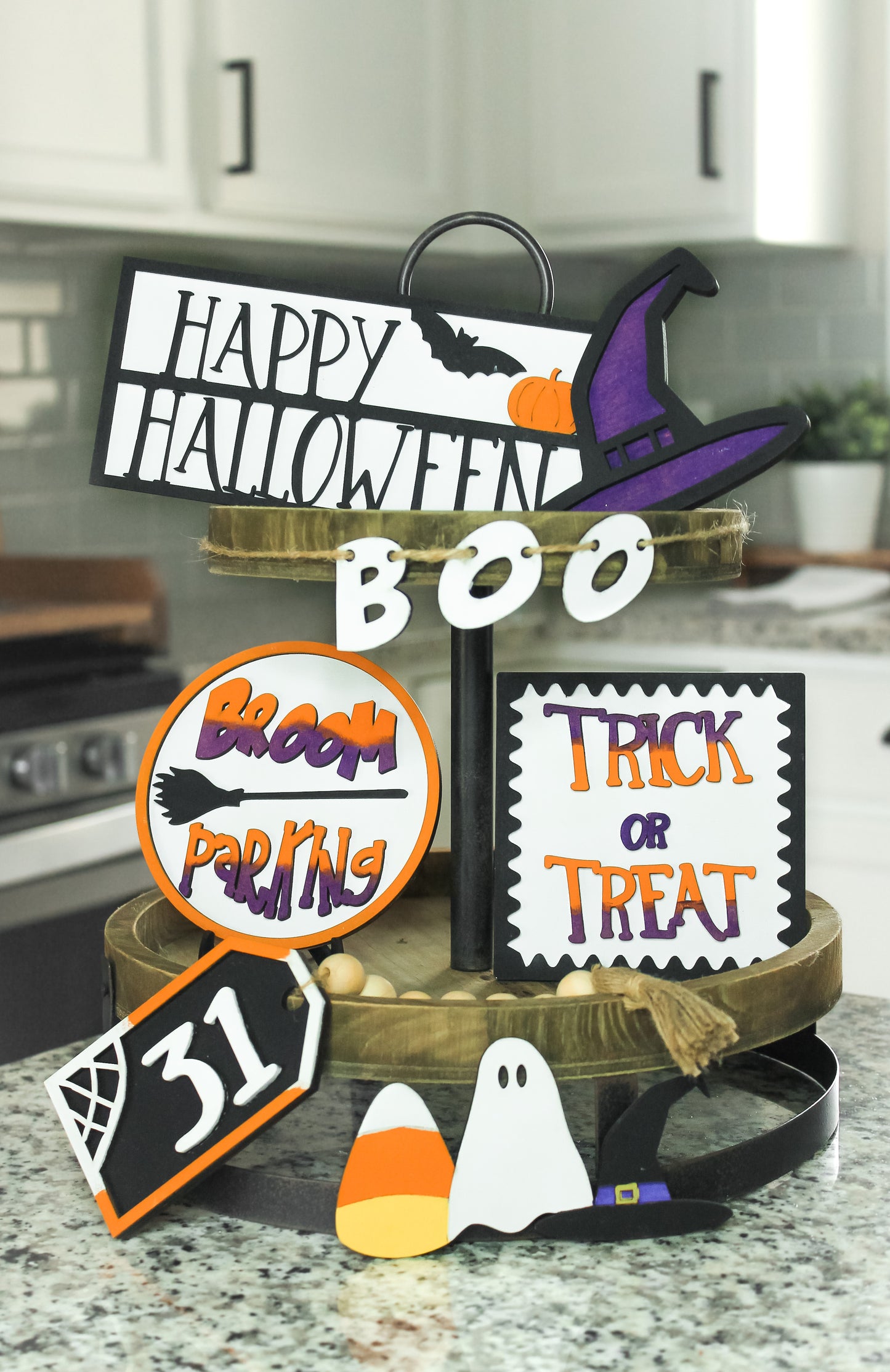 Halloween Tray Decor Set