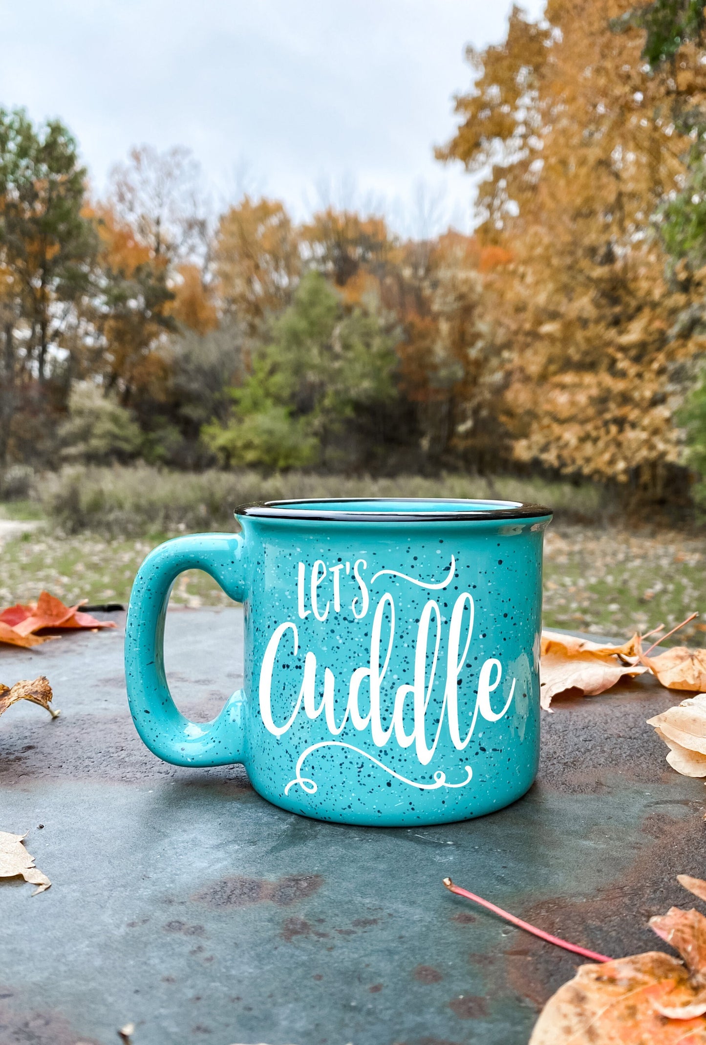Let's Cuddle Campfire Mug