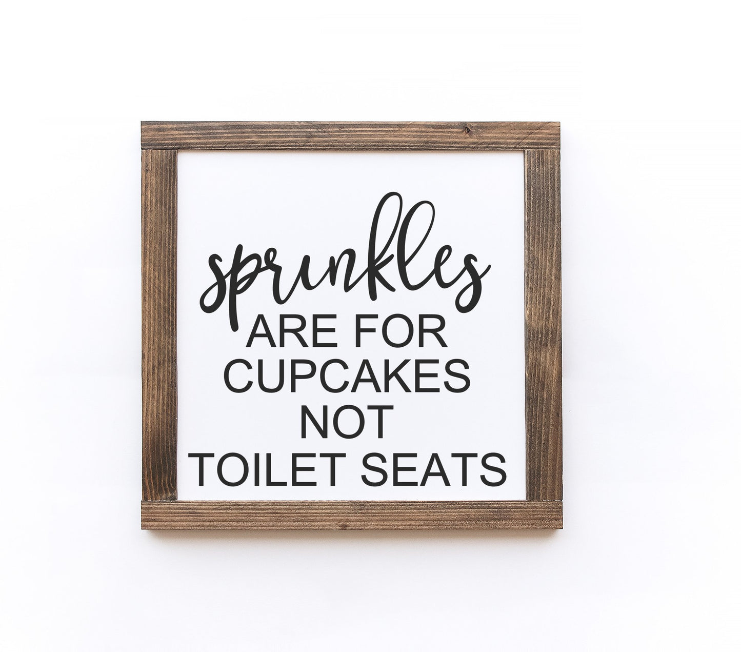 Bathroom Wood Signs