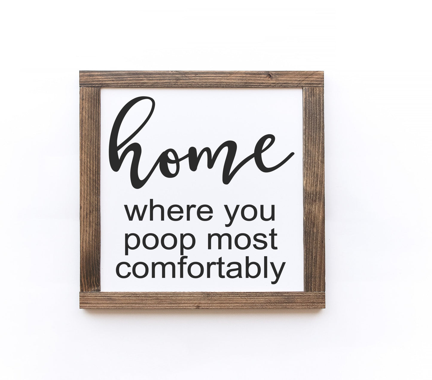 Bathroom Wood Signs