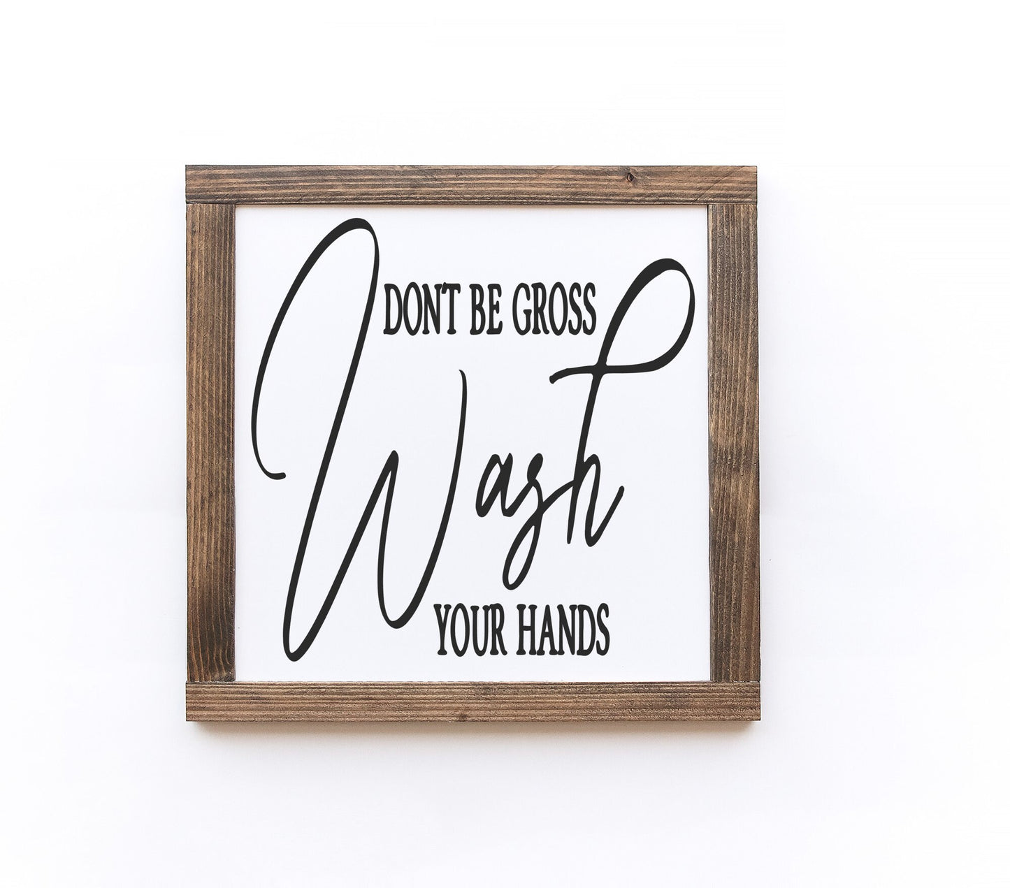 Bathroom Wood Signs