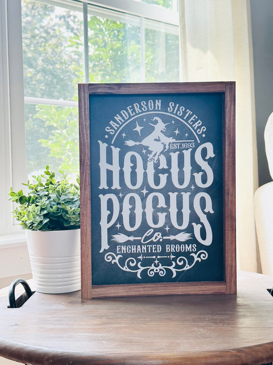 Hocus Pocus Co Wood Sign
