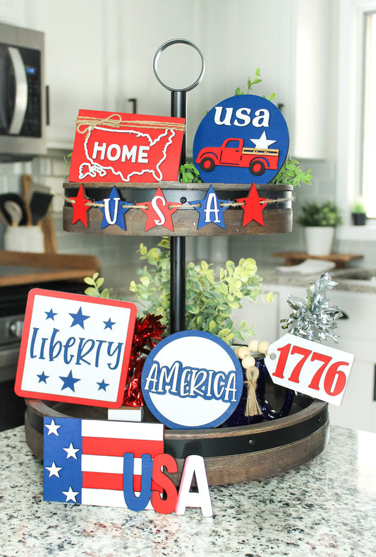 America Tray Decor Set