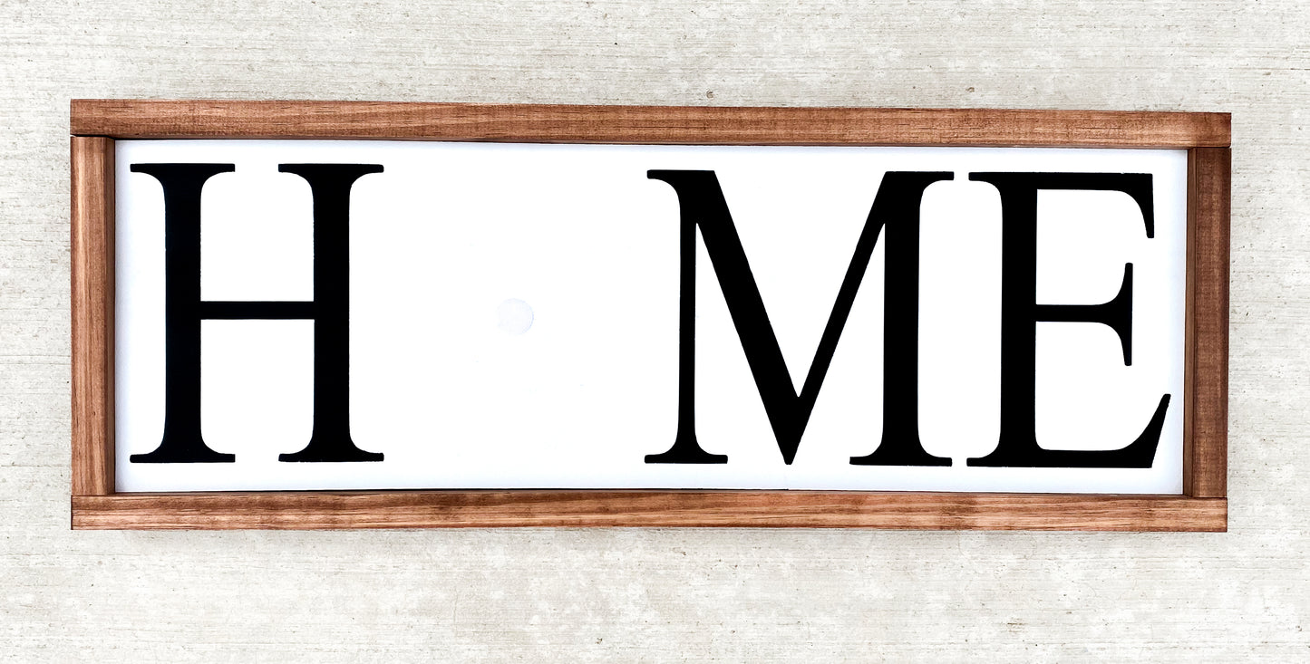 Interchangeable Home Wood Sign