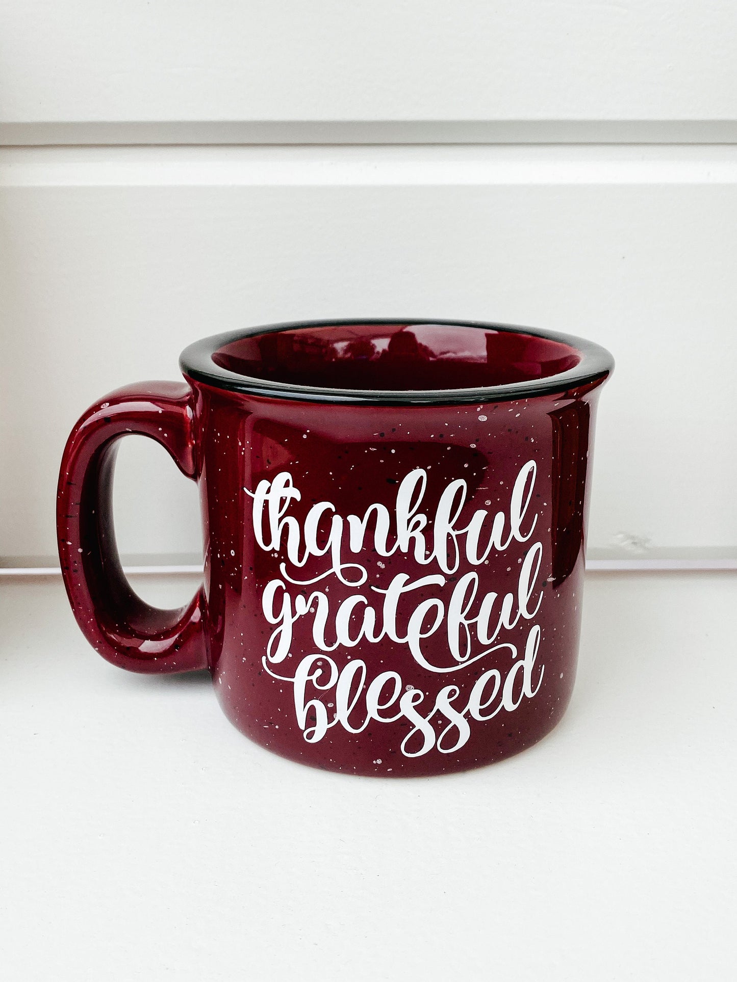 Thankful Grateful and Blessed Coffee Mug