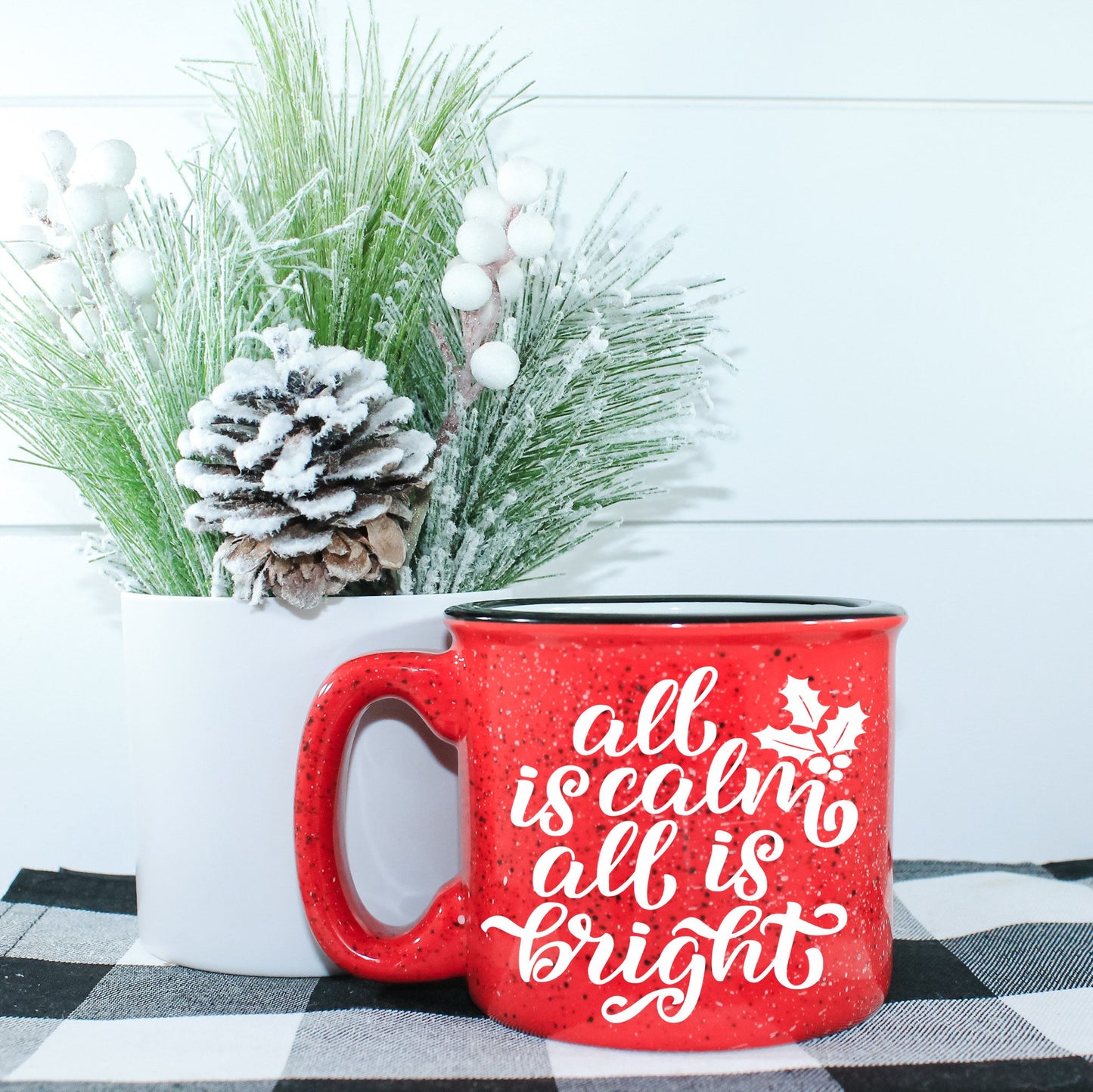 All Is Calm, All Is Bright Campfire Mug