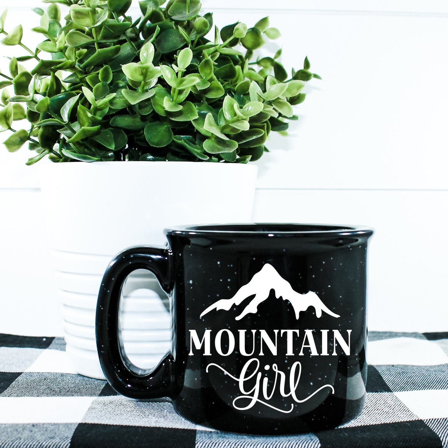 Mountain Girl Campfire Mug