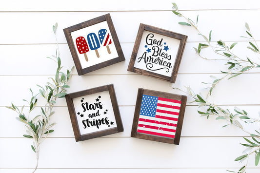 America Wood Signs